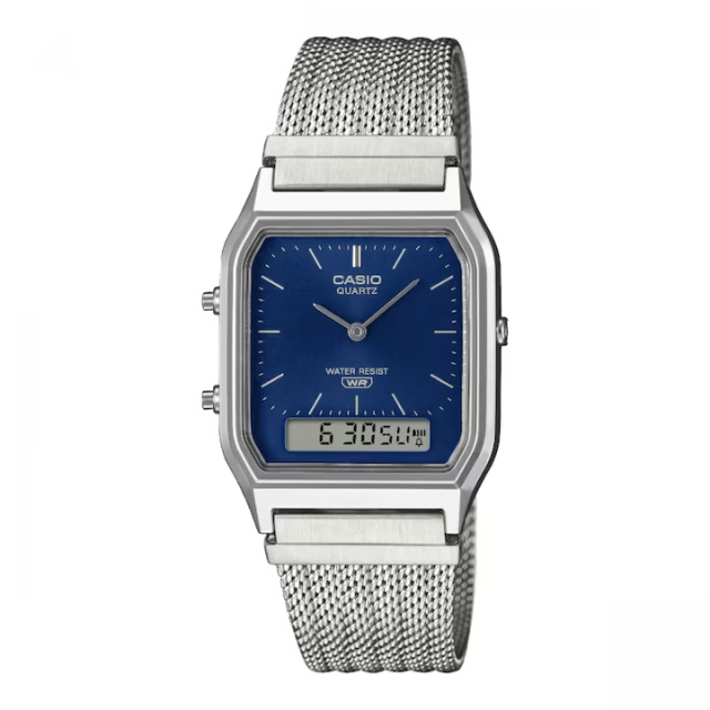 Casio VINTAGE ezüst színű férfi karóra AQ-230EM-2AEF
