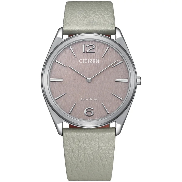Citizen Elegance Man világosszürke bőrszíjas férfi karóra AR3120-41X