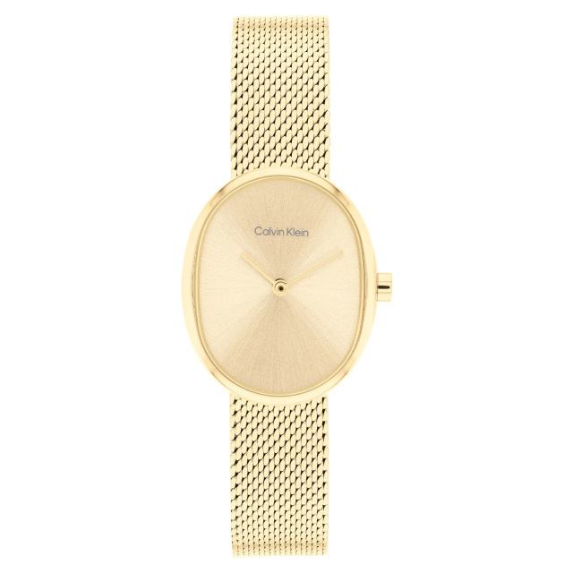 Calvin Klein Euphoria ovális alakú, sárga arany színű női karóra CK25100174