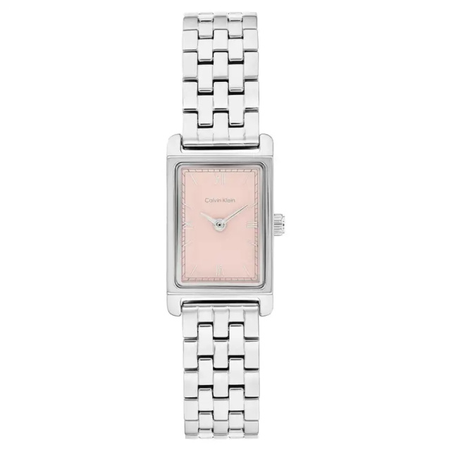 Calvin Klein CK Light ezüst színű, téglalap alakú női karóra CK25100197