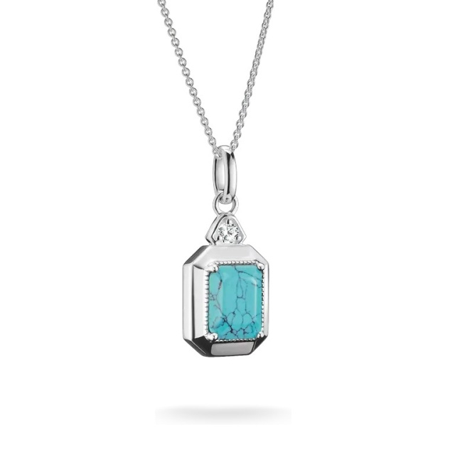 Thomas Sabo Elyndra türkiz nyolcszög ezüst nyaklánc 