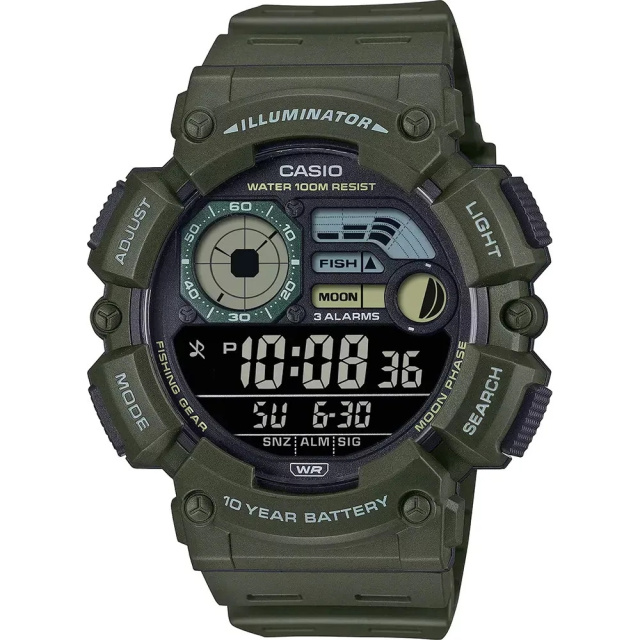 Casio Timeless Collection zöld színű férfi karóra WS-1500H-3BVEF