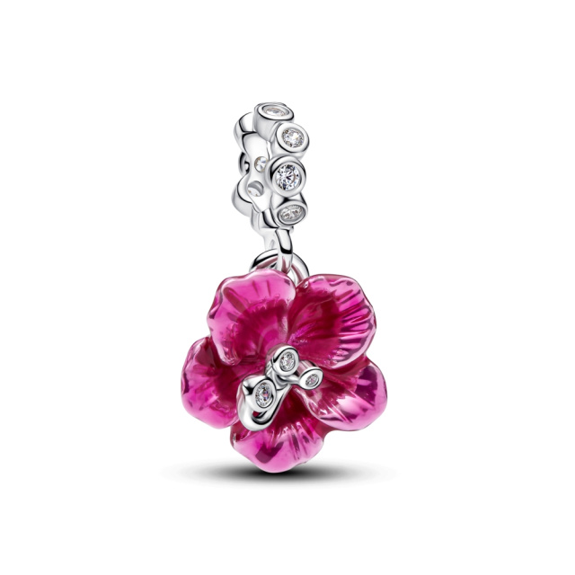 Pandora Hibiszkusz függő charm