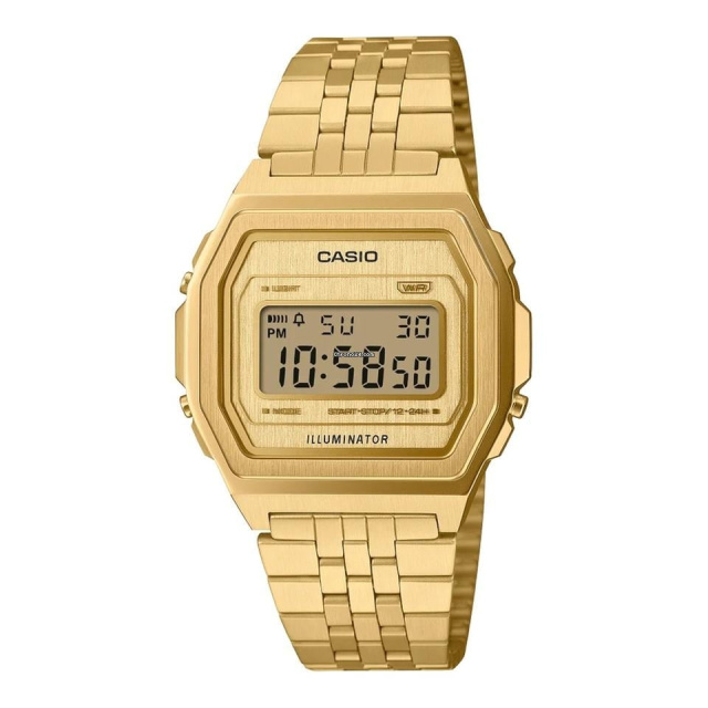 Casio Vintage sárga arany színű unisex karóra A1000G-9EF