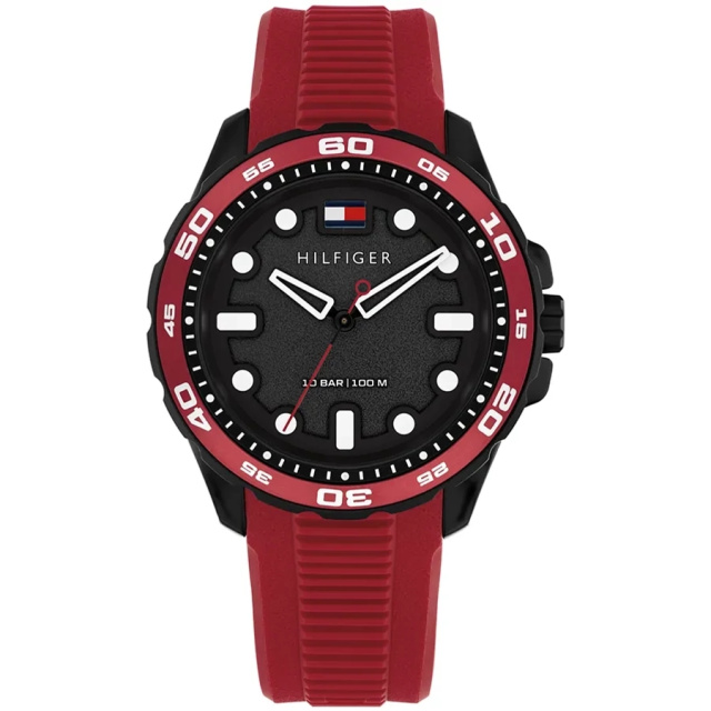 Tommy Hilfiger TH-REGATTA piros férfi karóra TH1792267