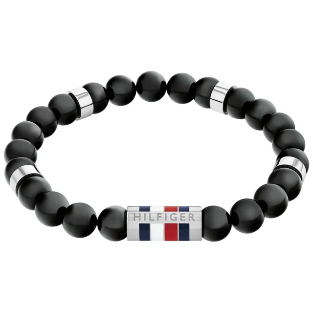 Tommy Hilifger Beads Ss26 fekete színű férfi karkötő THJ2790712