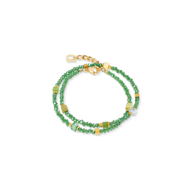 Coeur de Lion Joyful Colours Flex gold-green karkötő 4460/30-0516