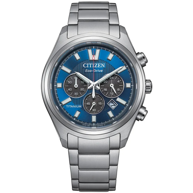 Citizen Super Titanium kék számlapos férfi karóra CA4750-51L