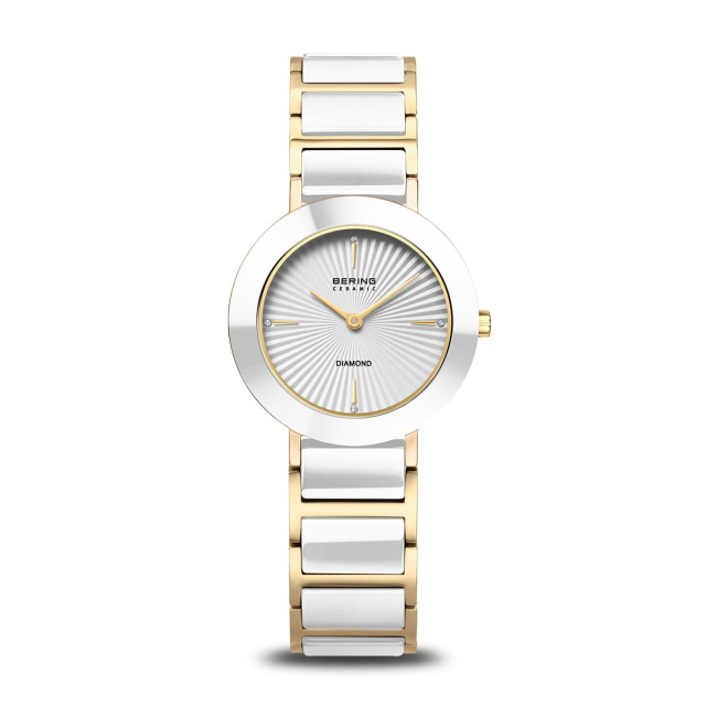 Bering Ceramic polírozott arany női karóra 11429-758