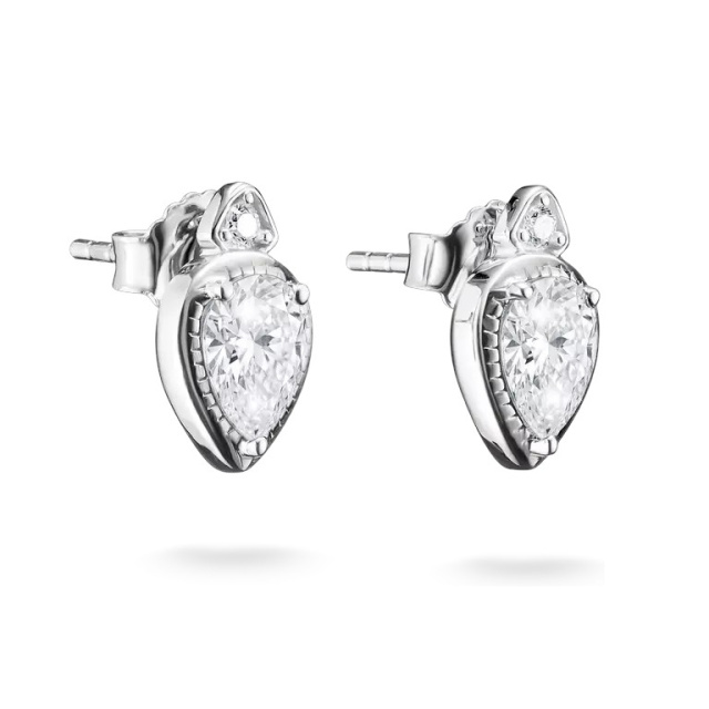 Thomas Sabo Könnycsepp alakú fehér cirkónia köves fülbevaló