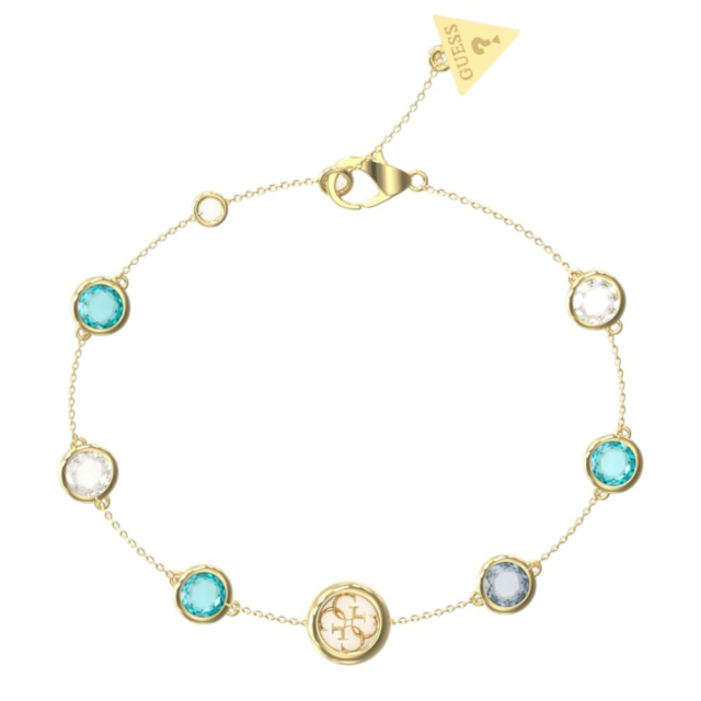 Guess Mamounia türkiz köves női karkötő JUBB05099JWYGAQL