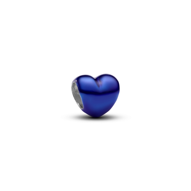 Pandora Kék szív mini charm