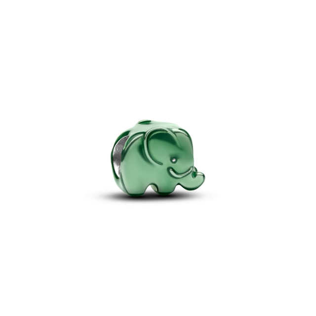 Pandora Zöld elefánt mini charm