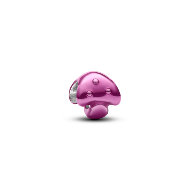 Pandora Rózsaszín gomba mini charm