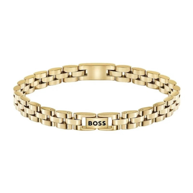 BOSS ARCHER sárga arany színű férfi karkötő HBJ1580889