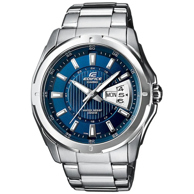 Casio Edifice kék-ezüst színű férfi karóra EF-129D-2AVEF