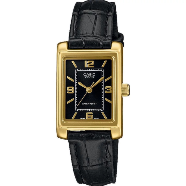 Casio Standard fekete női karóra LTP-1234PGL-1AEF