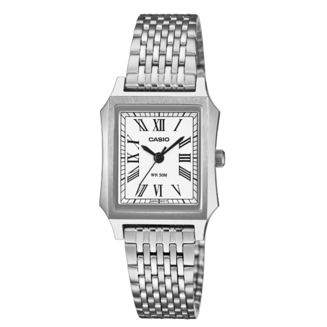Casio Standard fehér-ezüst színű női karóra LTP-B190D-7BVER