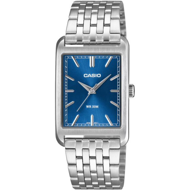 Casio Standard kék-ezüst színű férfi karóra MTP-B215D-2AVER
