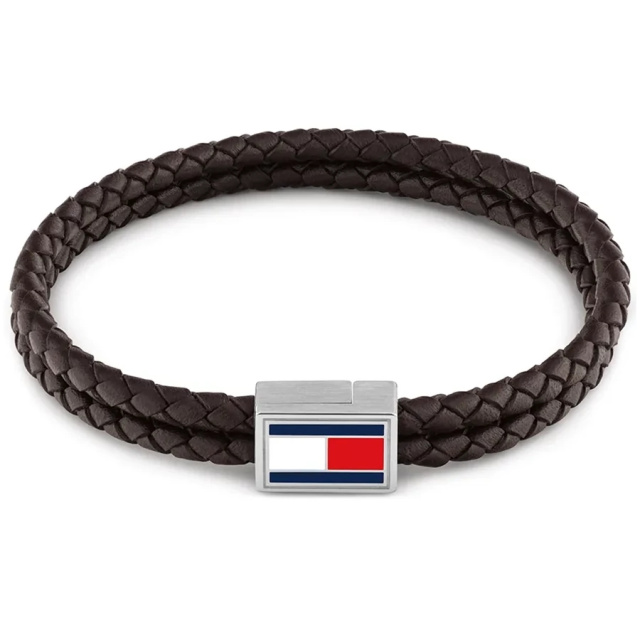 Tommy Hilfiger 3d Flag Leather férfi karkötő THJ2790754