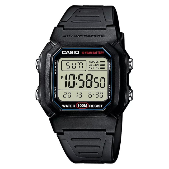 Casio Standard fekete-szürke férfi karóra W-800H-1AVES