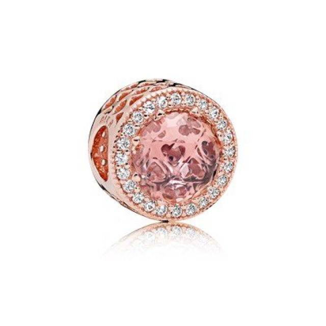 Pandora Moments rozé arany charm