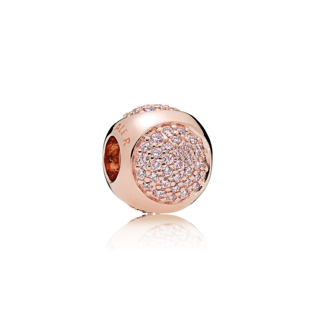 Pandora Moments rozé charm