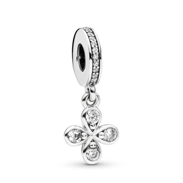 Pandora Moments Négyszirmú virág ezüst charm
