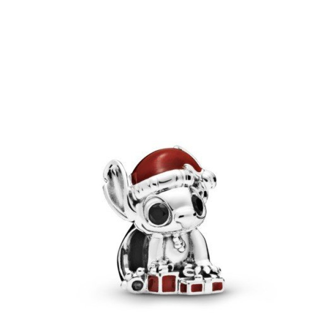 Pandora Moments Disney Stitch karácsonyi ezüst charm