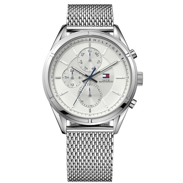 Tommy Hilfiger férfi karóra, Charlie ezüst színű TH1791128