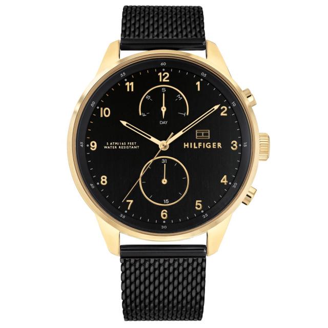 Tommy Hilfiger férfi karóra, Chase fekete színű TH1791580