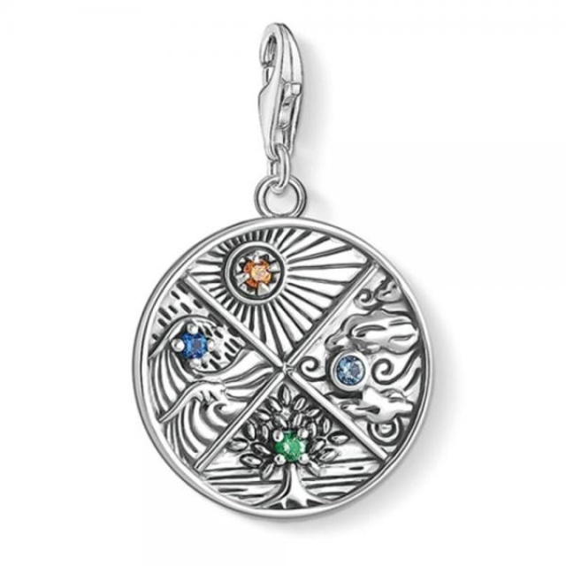 Thomas Sabo női charm, 4 elem: föld, víz, levegő, tűz