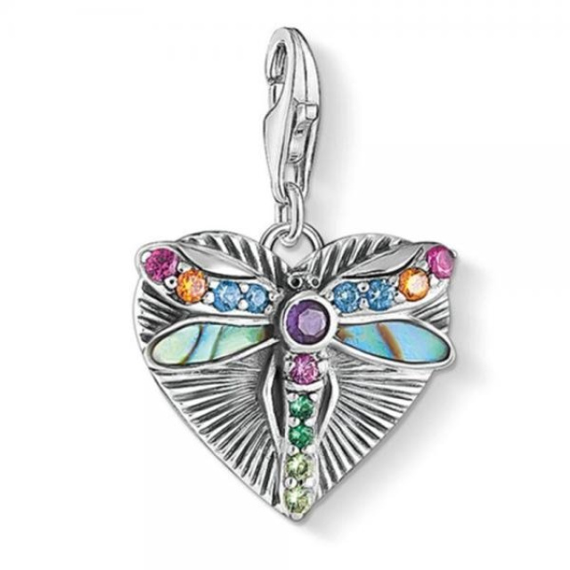 Thomas Sabo női charm, Szív és szitakötő