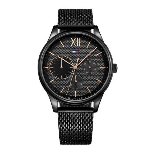 Tommy Hilfiger férfi karóra, Damon fekete színű TH1791420