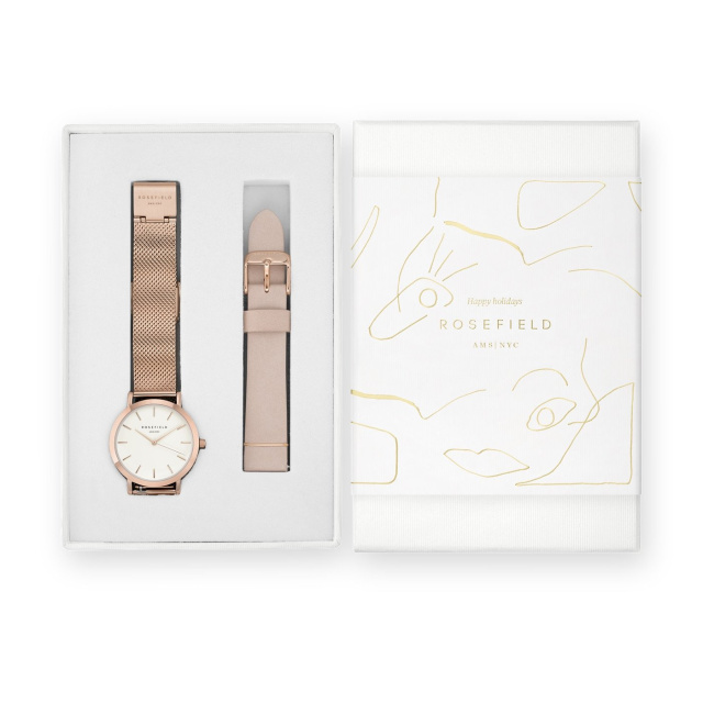 Rosefield Tribeca ajándék szett női óra és szíj