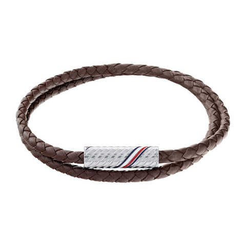 Tommy Hilfiger Double Wrap fekete férfi karkötő THJ2790468