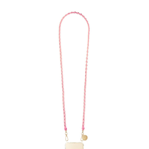 La Coque Francaise Lou rózsaszín, arany telefon lánc LE308298