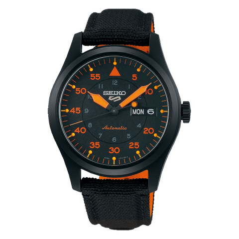 Seiko 5 Sports Automatic narancssárga férfi karóra SRPH33K1