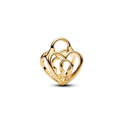 Pandora Áttört szív lakat charm