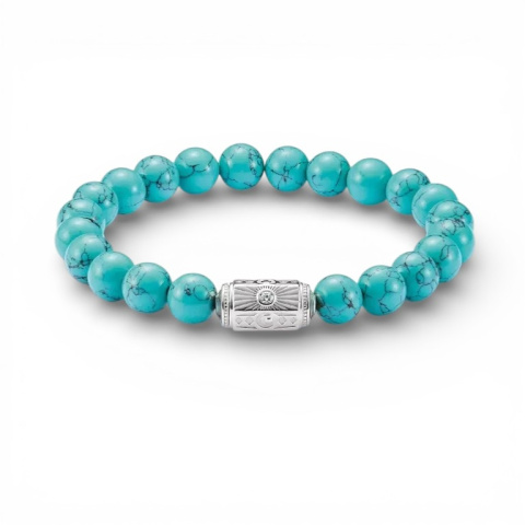 Thomas Sabo türkiz gyöngyös karkötő ezüst dísszel