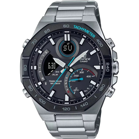 Casio EDIFICE PREMIUM fekete számlapos férfi karóra ECB-950DB-1AEF