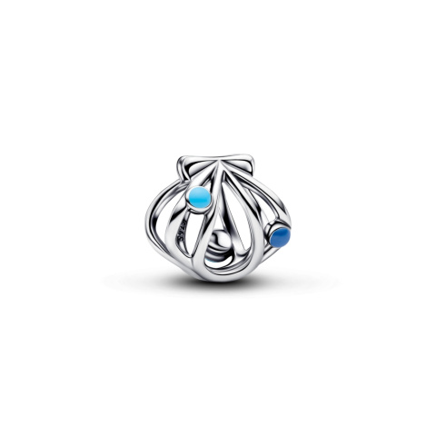 Pandora nyitott ezüst kagyló charm