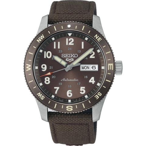 Seiko 5 Sports Field New Design Automata barna színű férfi karóra HDB009K1