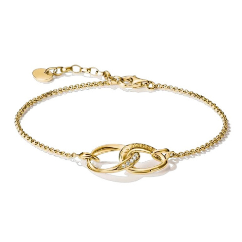 Thomas Sabo "Together" aranyozott karkötő fehér cirkóniával