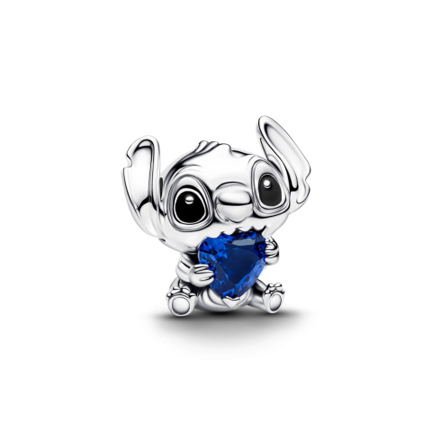 Pandora Disney Stitch kék szív charm