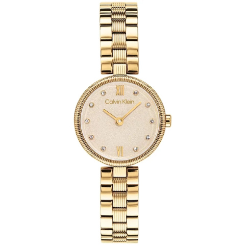Calvin Klein Gleam sárga arany színű női karóra CK25100225