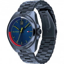 TOMMY HILFIGER FÉRFI KARÓRA, Riley sötétkék színű TH1791689