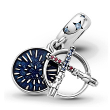 Pandora Moments Star Wars Fénykard dupla ezüst függő charm