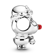 Pandora Moments Piros orrú rénszarvas ezüst charm