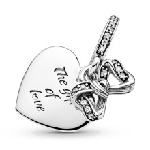 Pandora Moments Masni és szív alakú ezüst függő charm